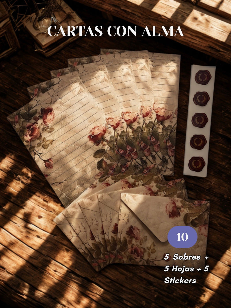 Cartas con Alma - Set de Cartas Florales 🌺