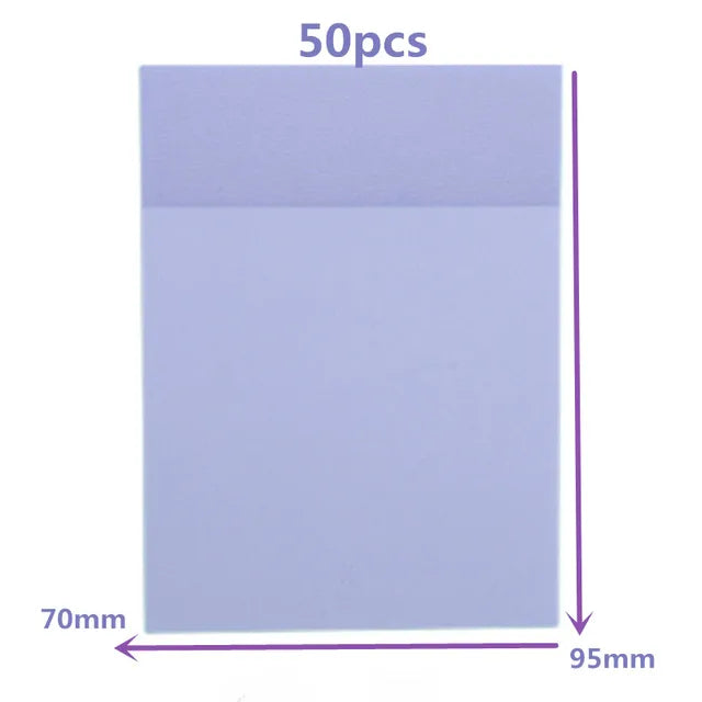 Sticky Notepads Traslúcidos "S, M, L”