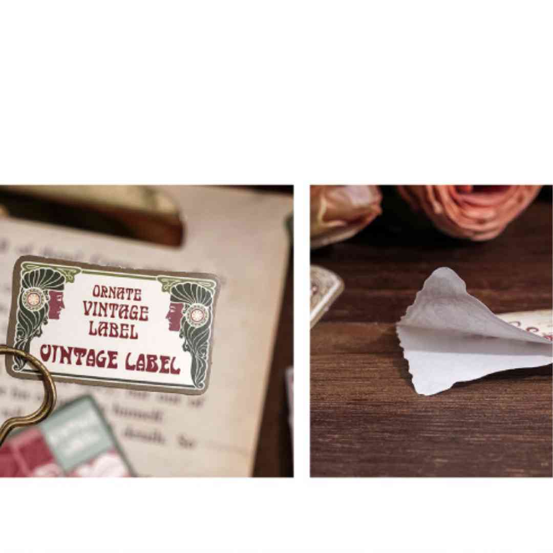 Cajita de 45 Stickers "Vintage Label”
