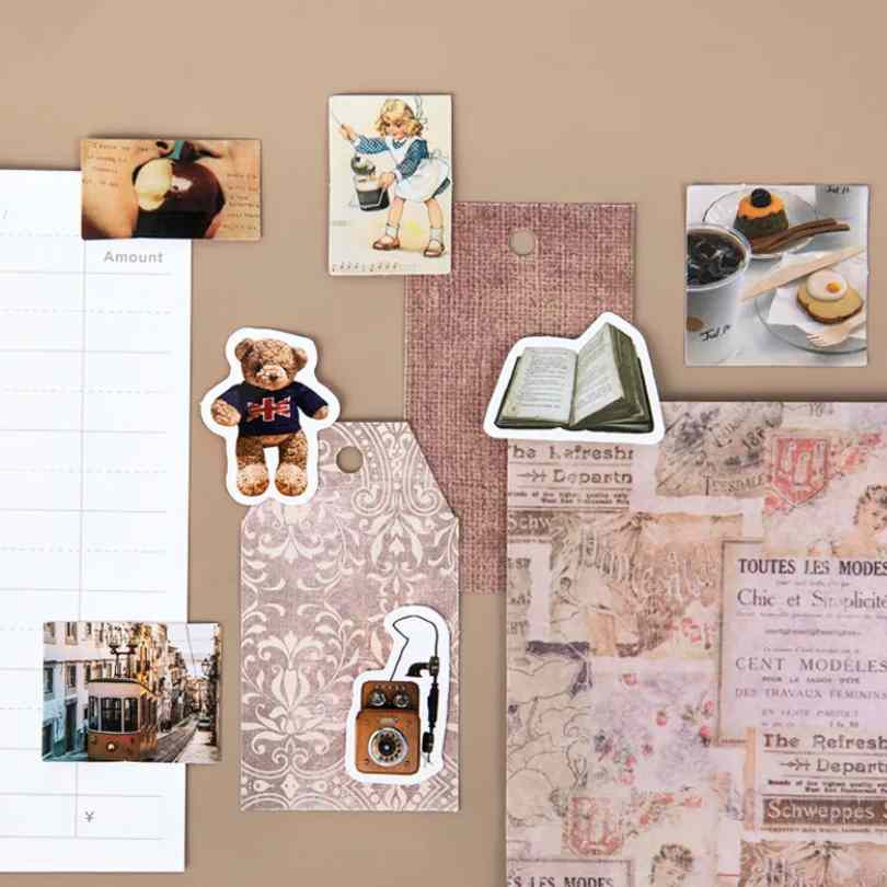Cajita de 46 Stickers "Vintage Things”
