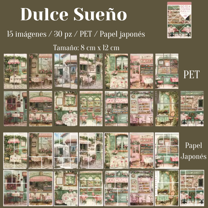 Libros de Stickers "Go to a Coffee Place"