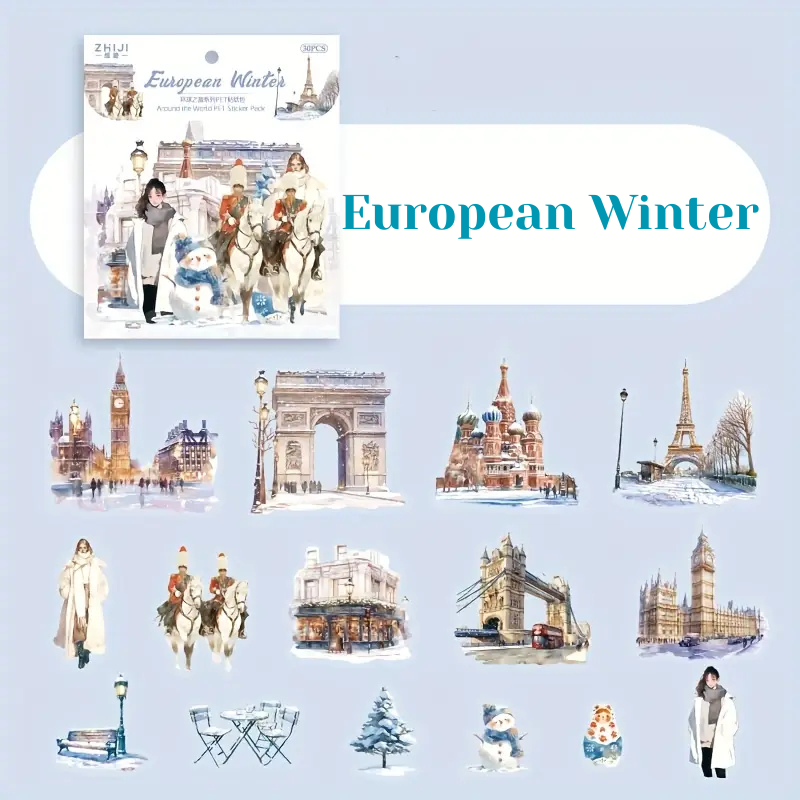 Stickers PET "Around The World"