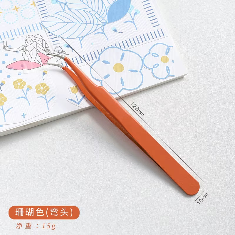 Pinzas de punta curva de Colores 🌈