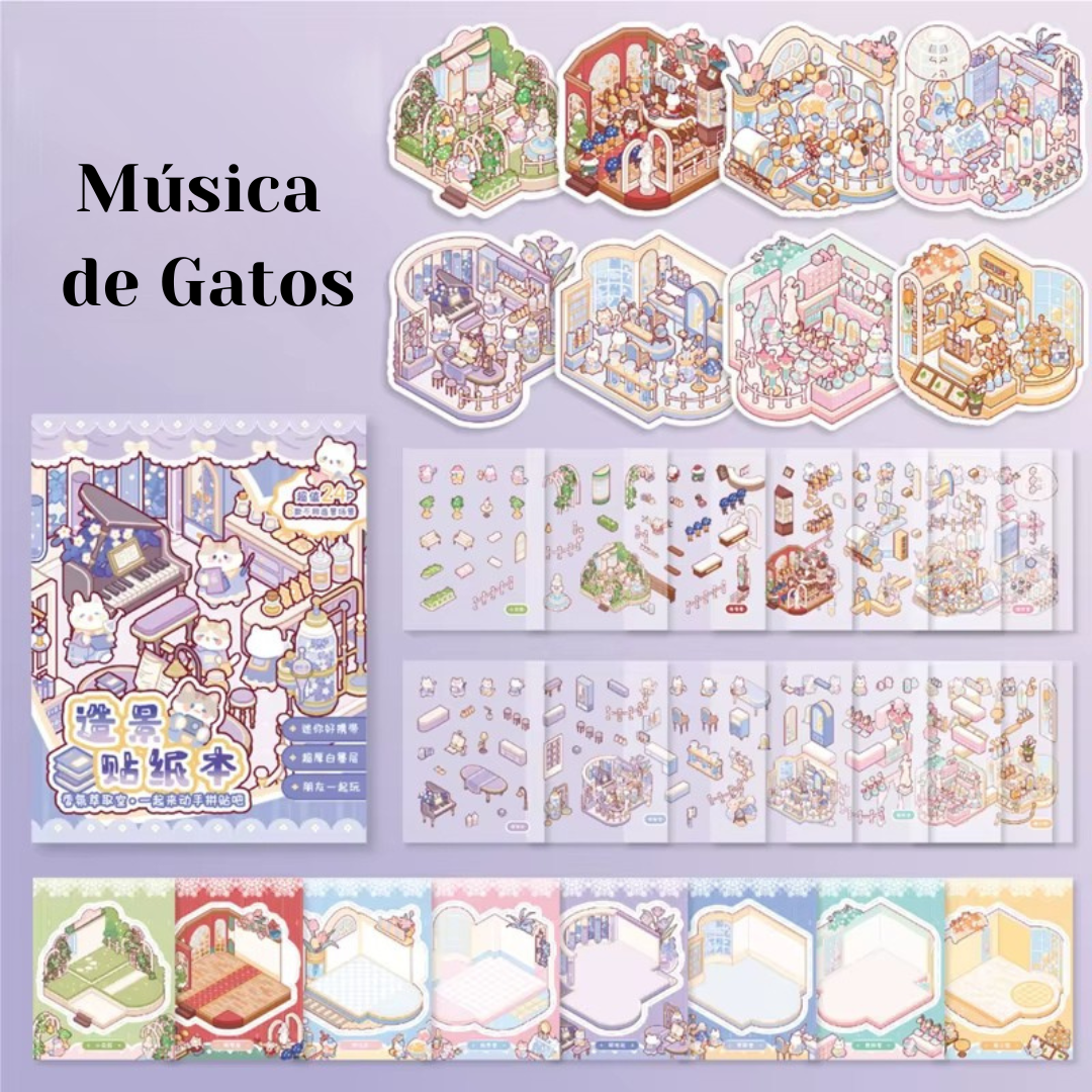 Mini Libros de Armable 3D “Mascotitas”