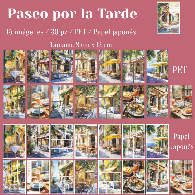 Libros de Stickers "Go to a Coffee Place"