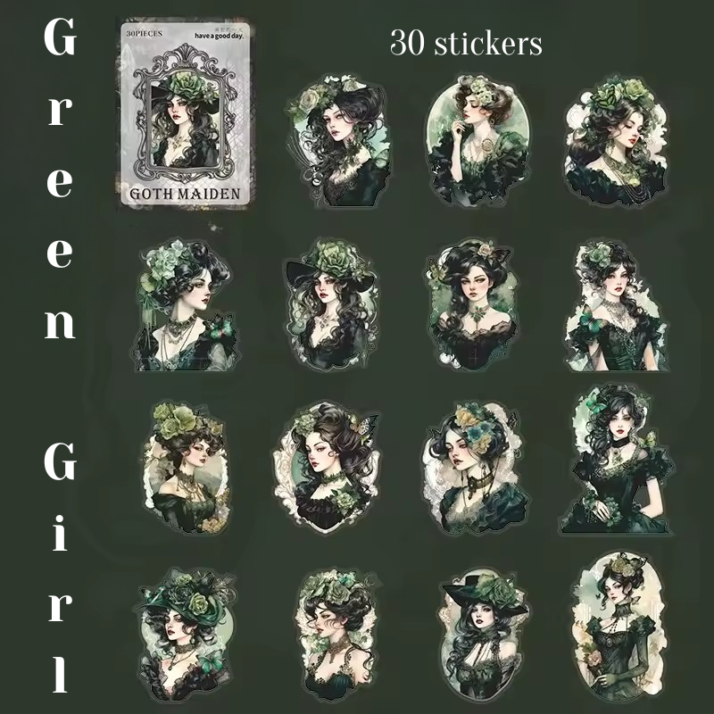 Stickers PET "Goth Maiden"