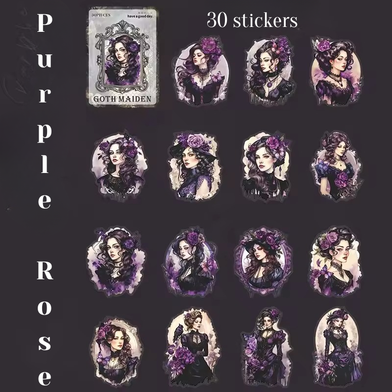 Stickers PET "Goth Maiden"