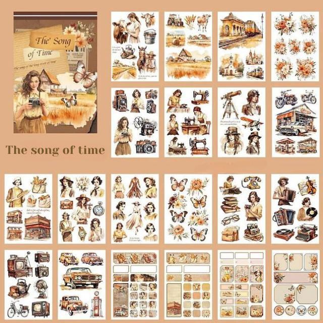 Libro de Stickers "Personajes Vintage 2"