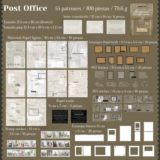 Set de Papelería "Post Office"