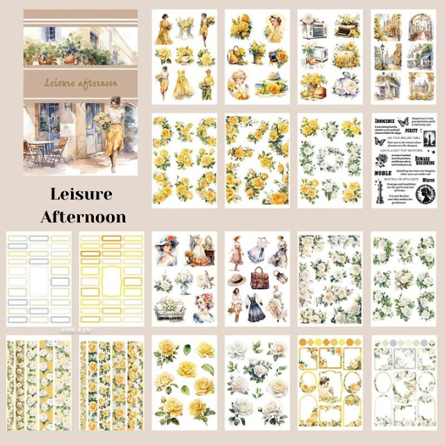 Libro de Stickers "Personajes Vintage"