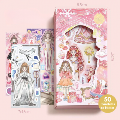 Muñequitas para vestir “Dress Up” ~290 Stickers