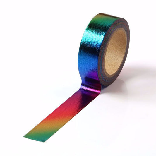 Cinta Washitape x 10 metros "Rainbow Foil"