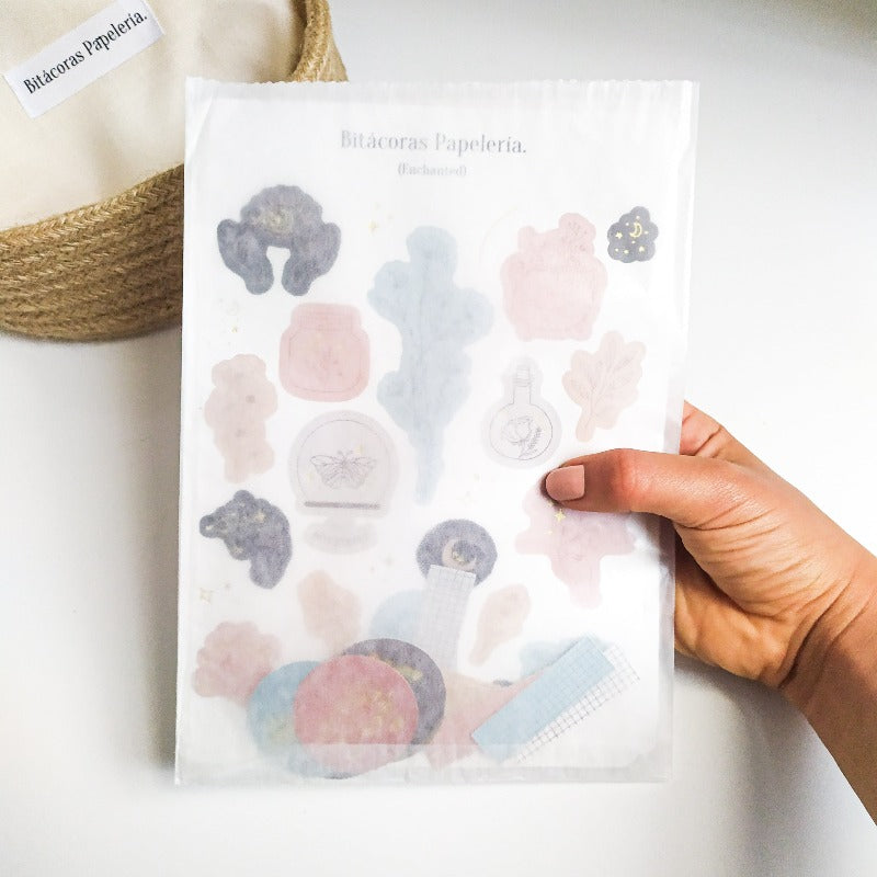 Stickers "Bullet Journal Collection", con foil (¡108 Stickers en total!)