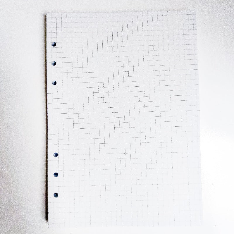 Hojas refill para BINDER CON HOJAS A5/A6, 120gsm (cuadriculadas, rayadas o puntos) (NO A LA VENTA)