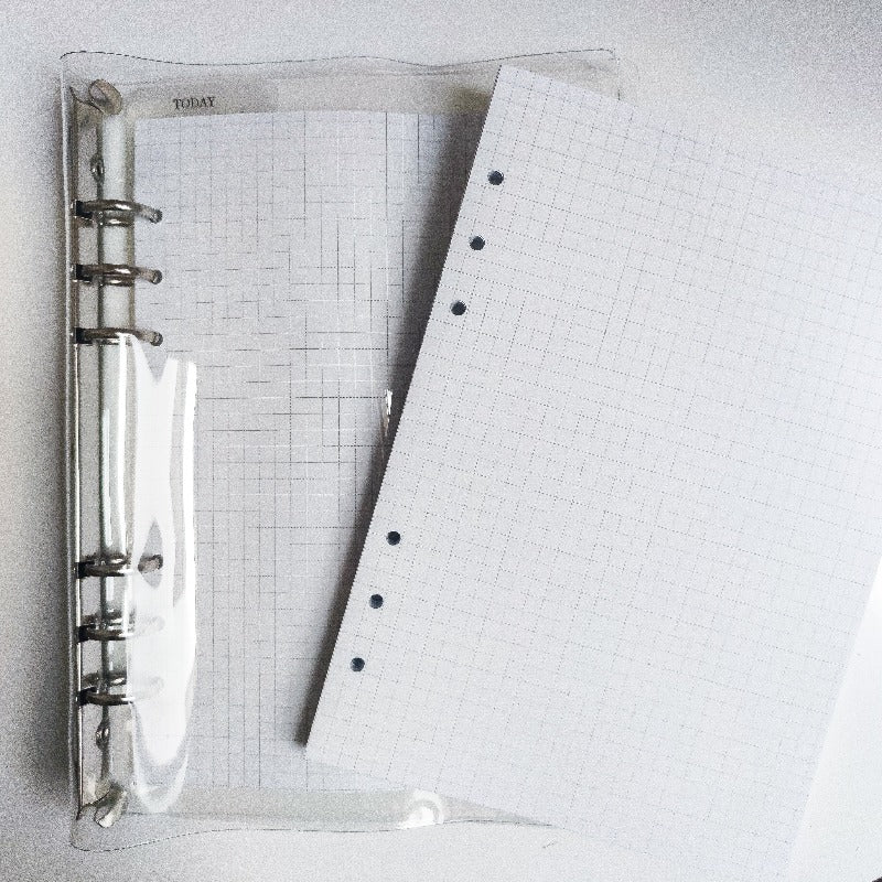 Hojas refill para Binder A5/A6, 120gsm PAQUETES DE 50 hojas (cuadriculadas, rayadas o puntos) (NO A LA VENTA)