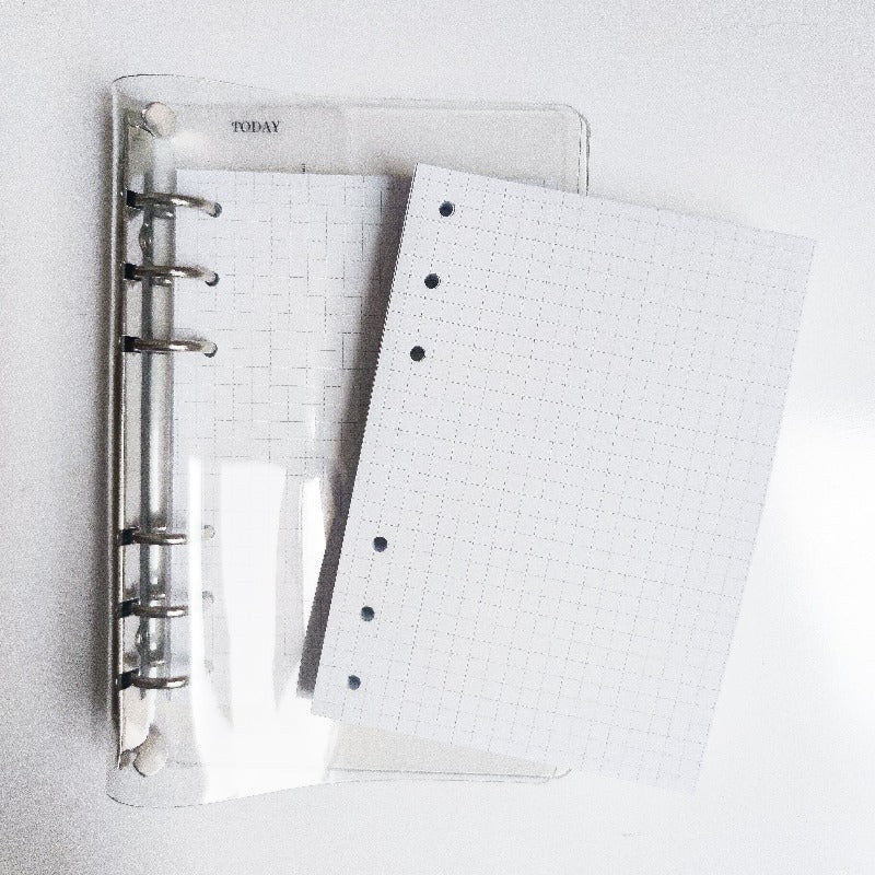 Hojas refill para BINDER CON HOJAS A5/A6, 120gsm (cuadriculadas, rayadas o puntos) (NO A LA VENTA)