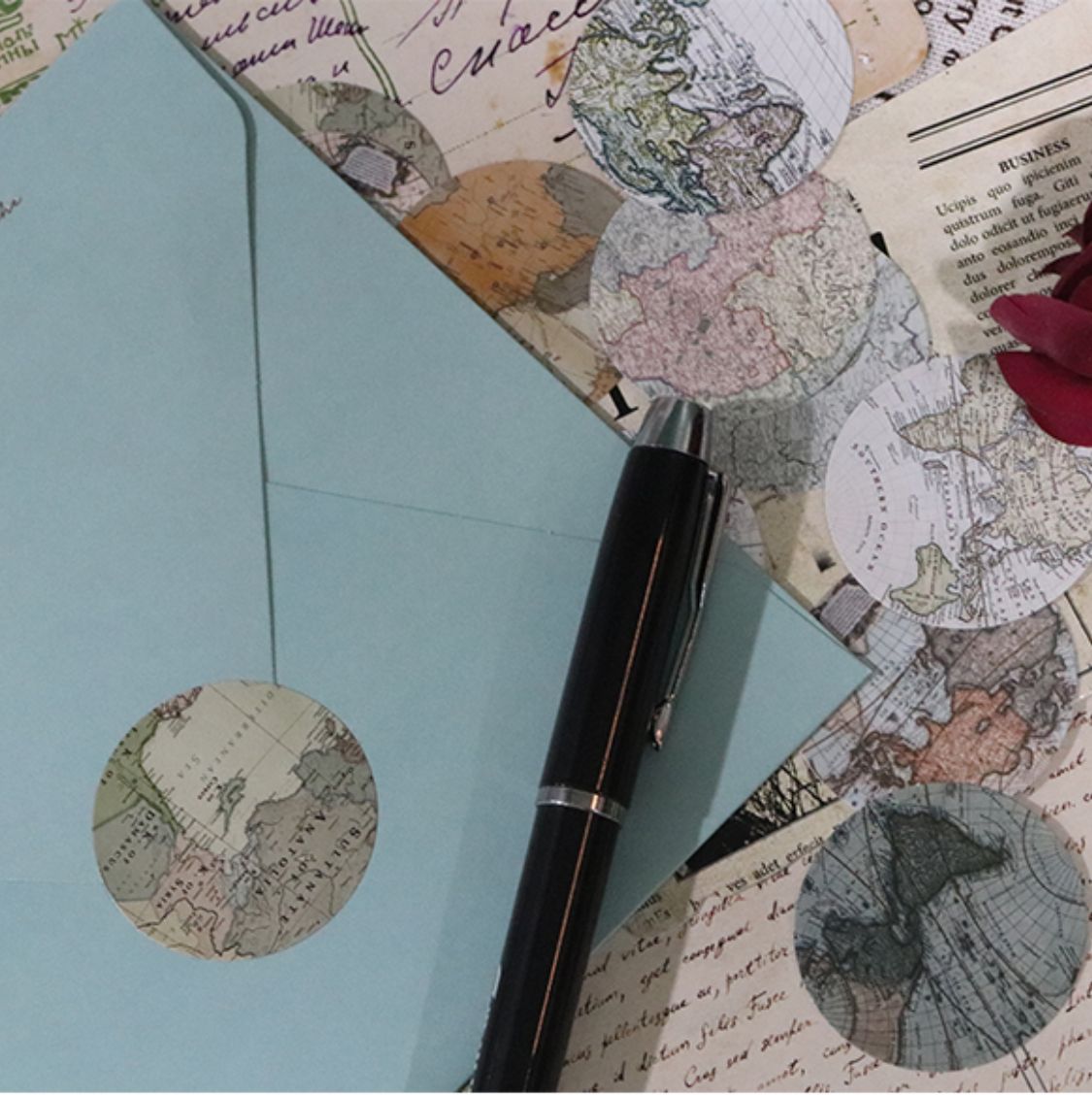 Cajita de 46 Stickers "Mapa Mundi”