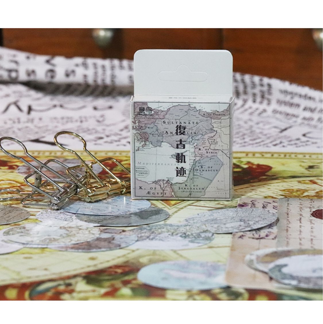 Cajita de 46 Stickers "Mapa Mundi”