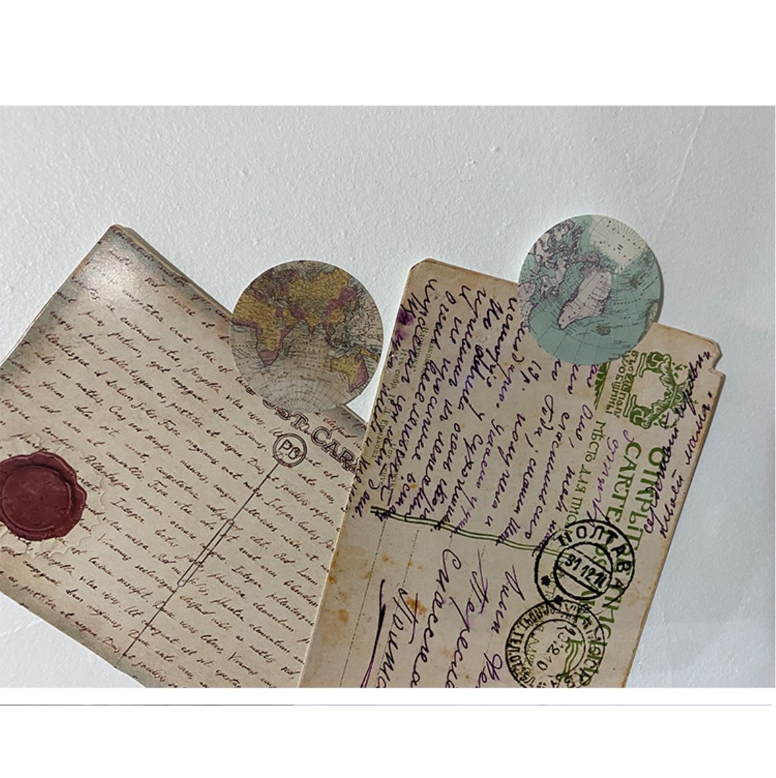 Cajita de 46 Stickers "Mapa Mundi”