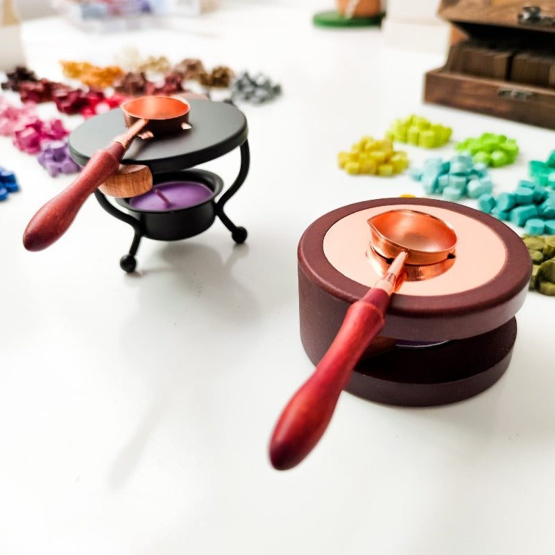 Mango de madera para sello de bronce