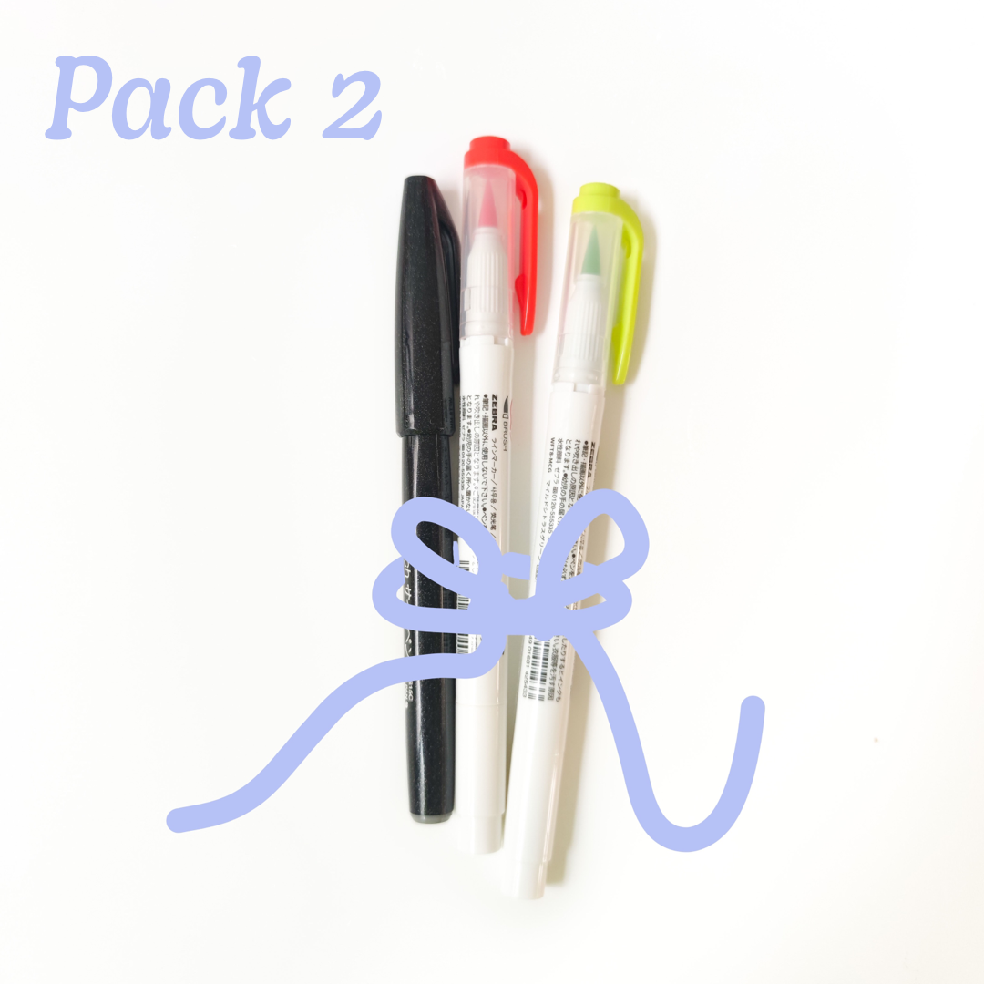 PACK BRUSH 2 🇯🇵| Pentel touch + 2 Mildliners Brush