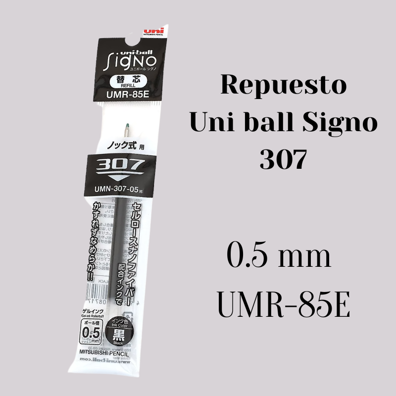 Repuesto Uni-ball Signo 307 · Tinta Negra