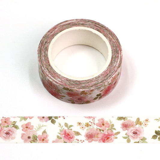 Cinta Washitape  “Watercolor Rose Pattern ”