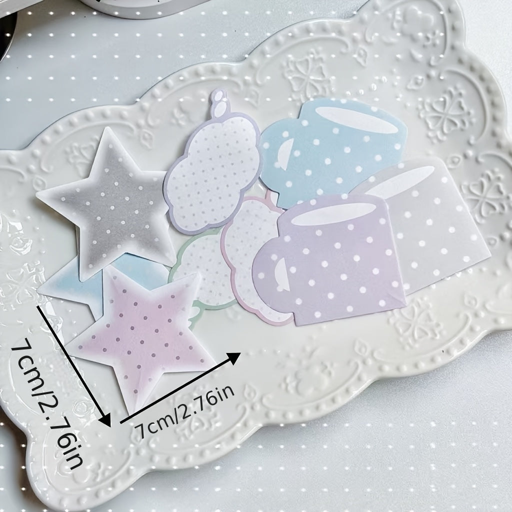 Papel para notas "Estrellas y nubes"