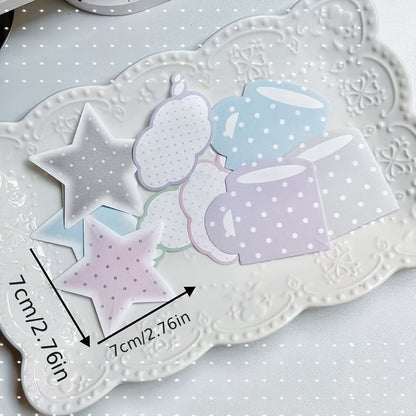 Papel para notas "Estrellas y nubes"