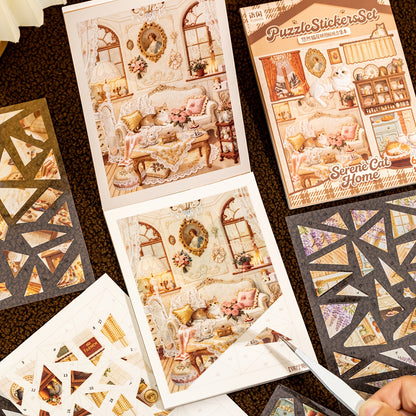 Libro de Escenarios Armables "Serene Cat Home"