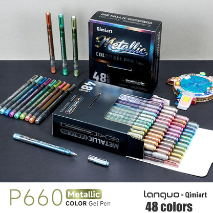 Gel Pen Metálico Languo × Qimiart P660 · 1.0mm