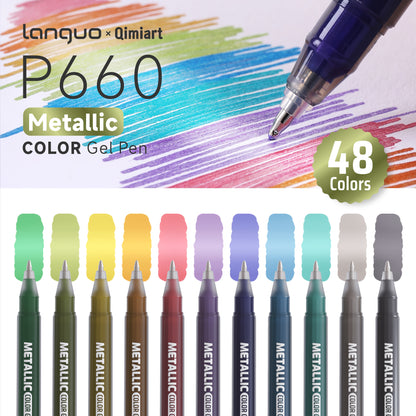 Gel Pen Metálico Languo × Qimiart P660 · 1.0mm