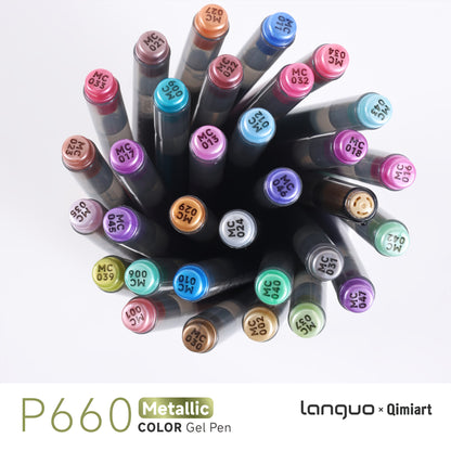 Gel Pen Metálico Languo × Qimiart P660 · 1.0mm
