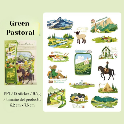 Stickers PET "Viajes por el Mundo"