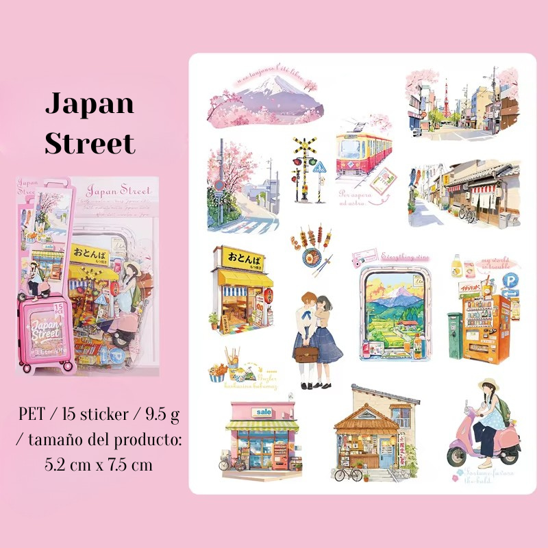 Stickers PET "Viajes por el Mundo"