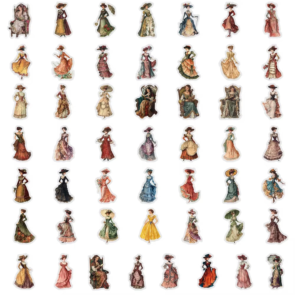 Stickers PET "Moda Antigua"