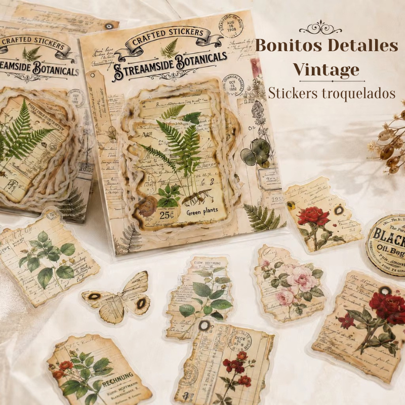 Stickers PET Herbario Vintage"