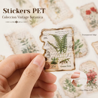 Stickers PET Herbario Vintage"