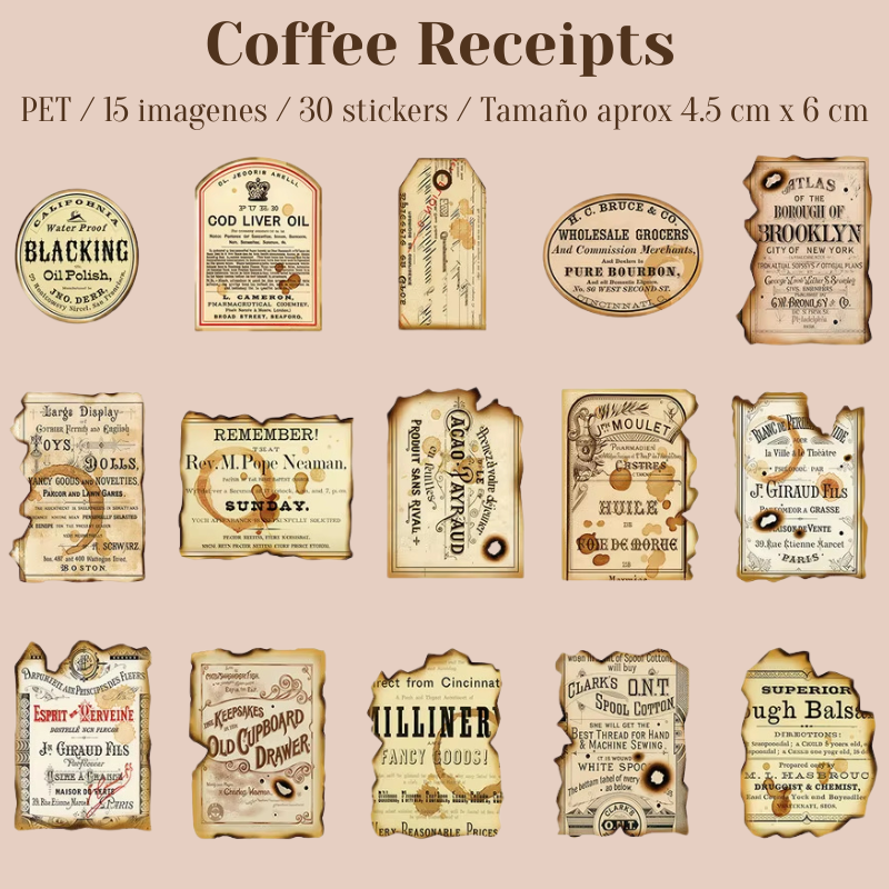 Stickers PET Herbario Vintage"