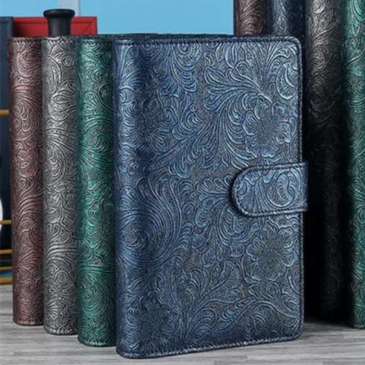 Binder A5 de Cuero PU con Relieve