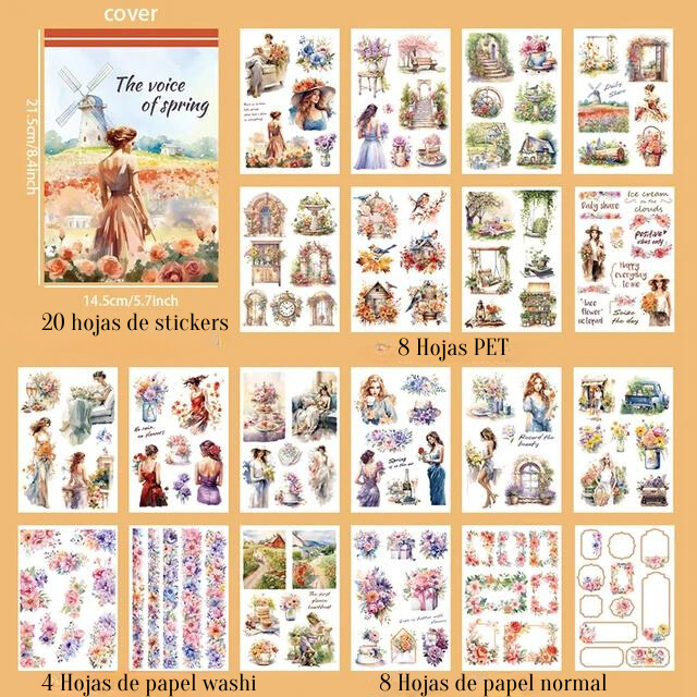 Libro de Stickers "Personajes Vintage 3"