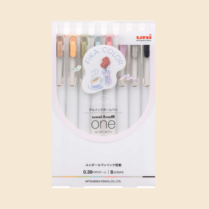 Set x 8 Uni-Ball One Fika Color