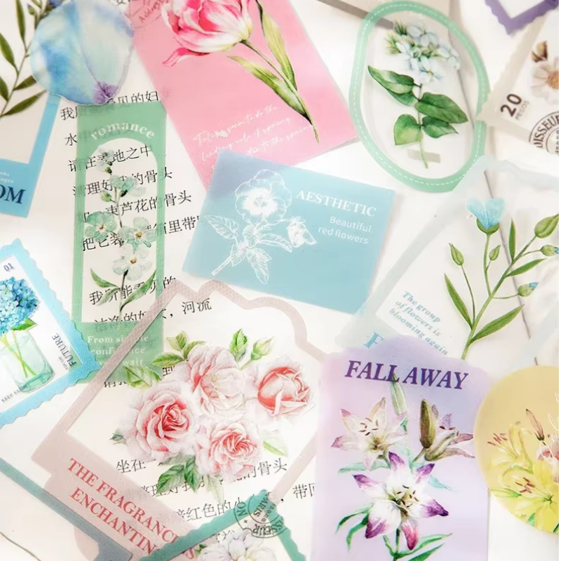 Stickers PET "Floating Flowers"