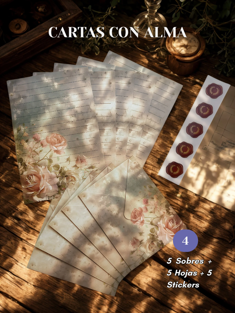 Cartas con Alma - Set de Cartas Florales 🌺