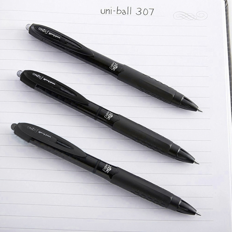 Uni-ball Signo 307 · Lapicero Gel Tinta Negra