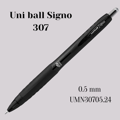 Uni-ball Signo 307 · Lapicero Gel Tinta Negra