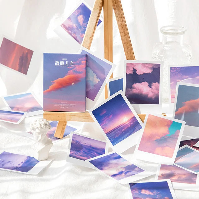 Cajita de 30 Stickers "Romantic Scenery”