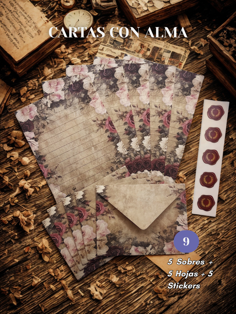 Cartas con Alma - Set de Cartas Florales 🌺