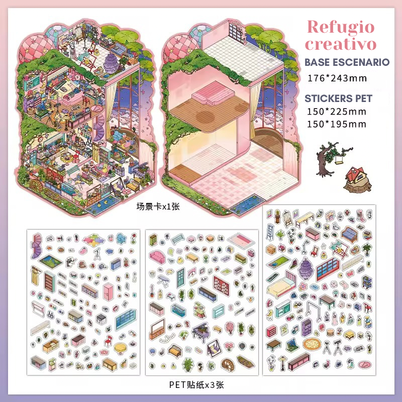 🏰✨ Armable 3D “Castillo y Refugio”