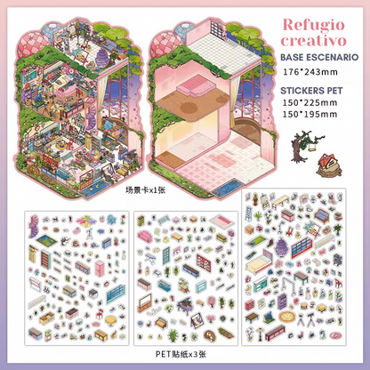 🏰✨ Armable 3D “Castillo y Refugio”